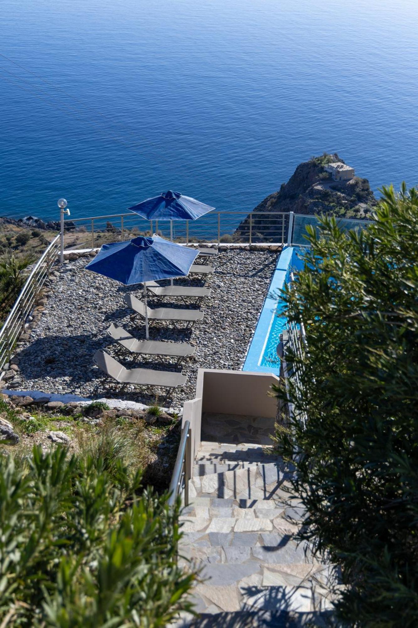 Akrotiri Panorama- Luxury Rental Apartments With Sea View Ροδάκινο Εξωτερικό φωτογραφία