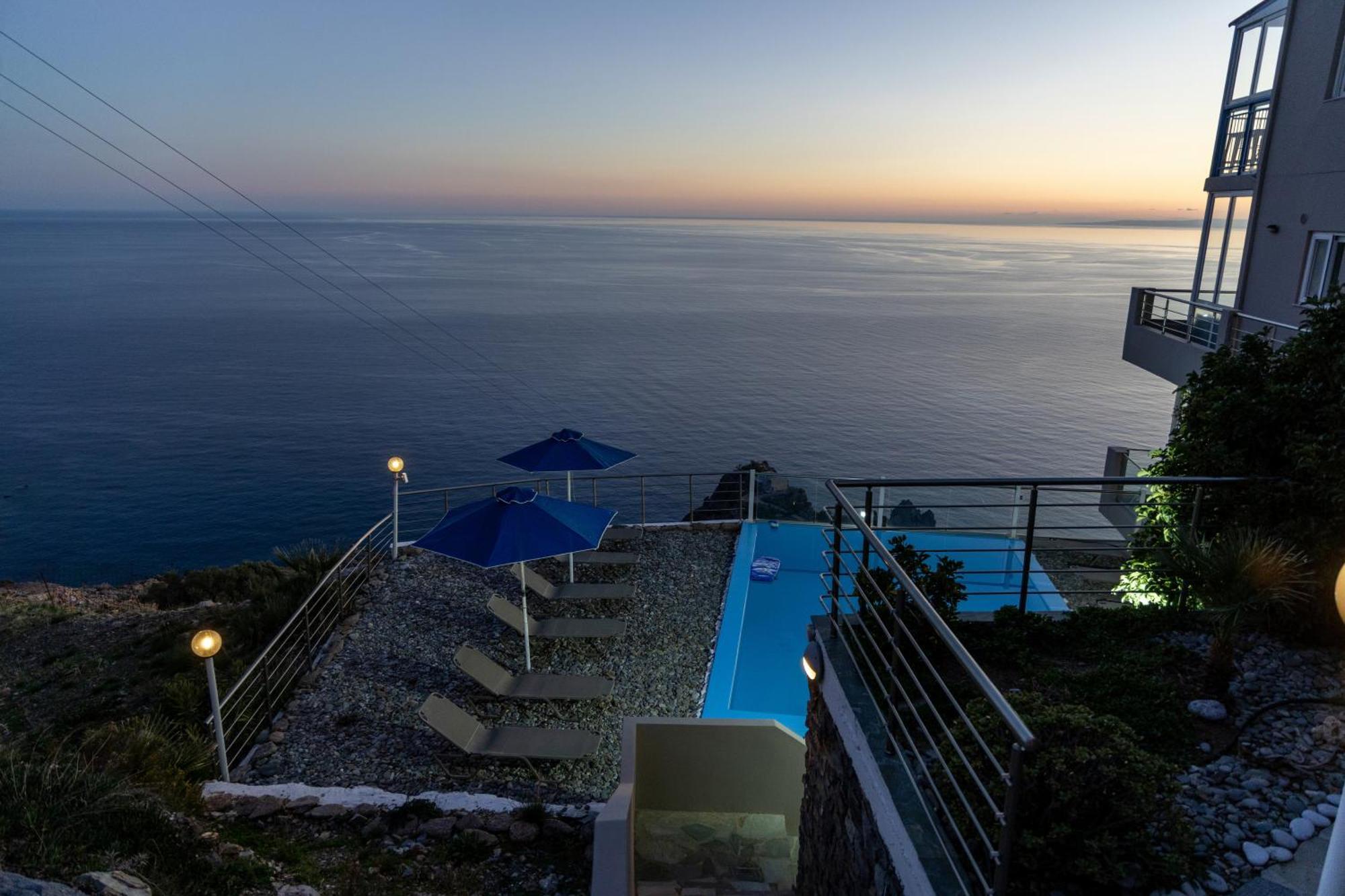 Akrotiri Panorama- Luxury Rental Apartments With Sea View Ροδάκινο Εξωτερικό φωτογραφία