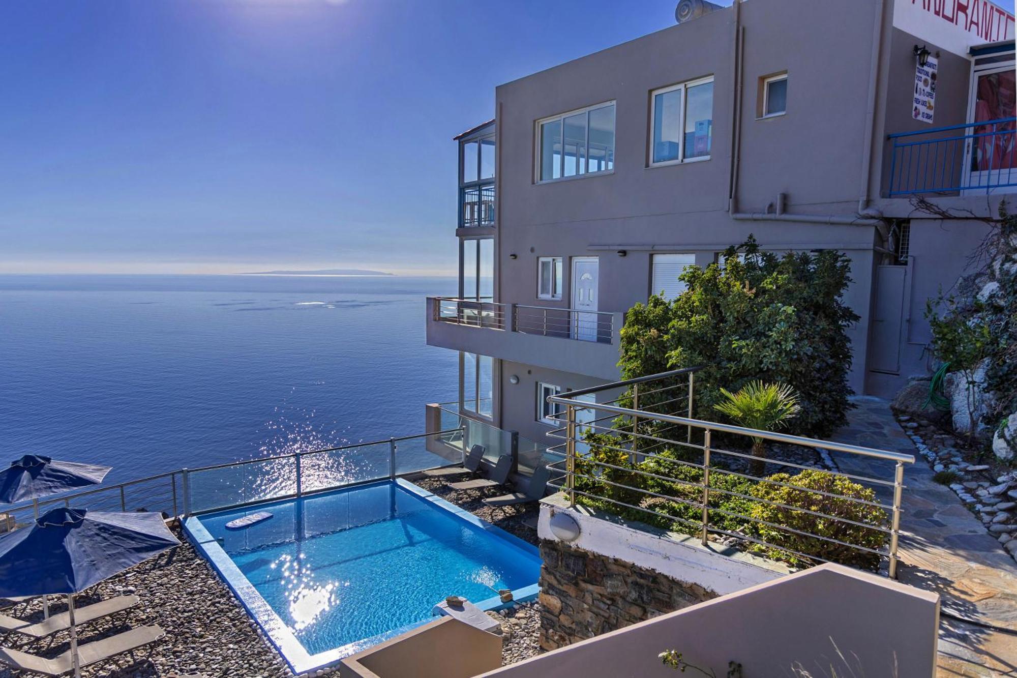 Akrotiri Panorama- Luxury Rental Apartments With Sea View Ροδάκινο Εξωτερικό φωτογραφία