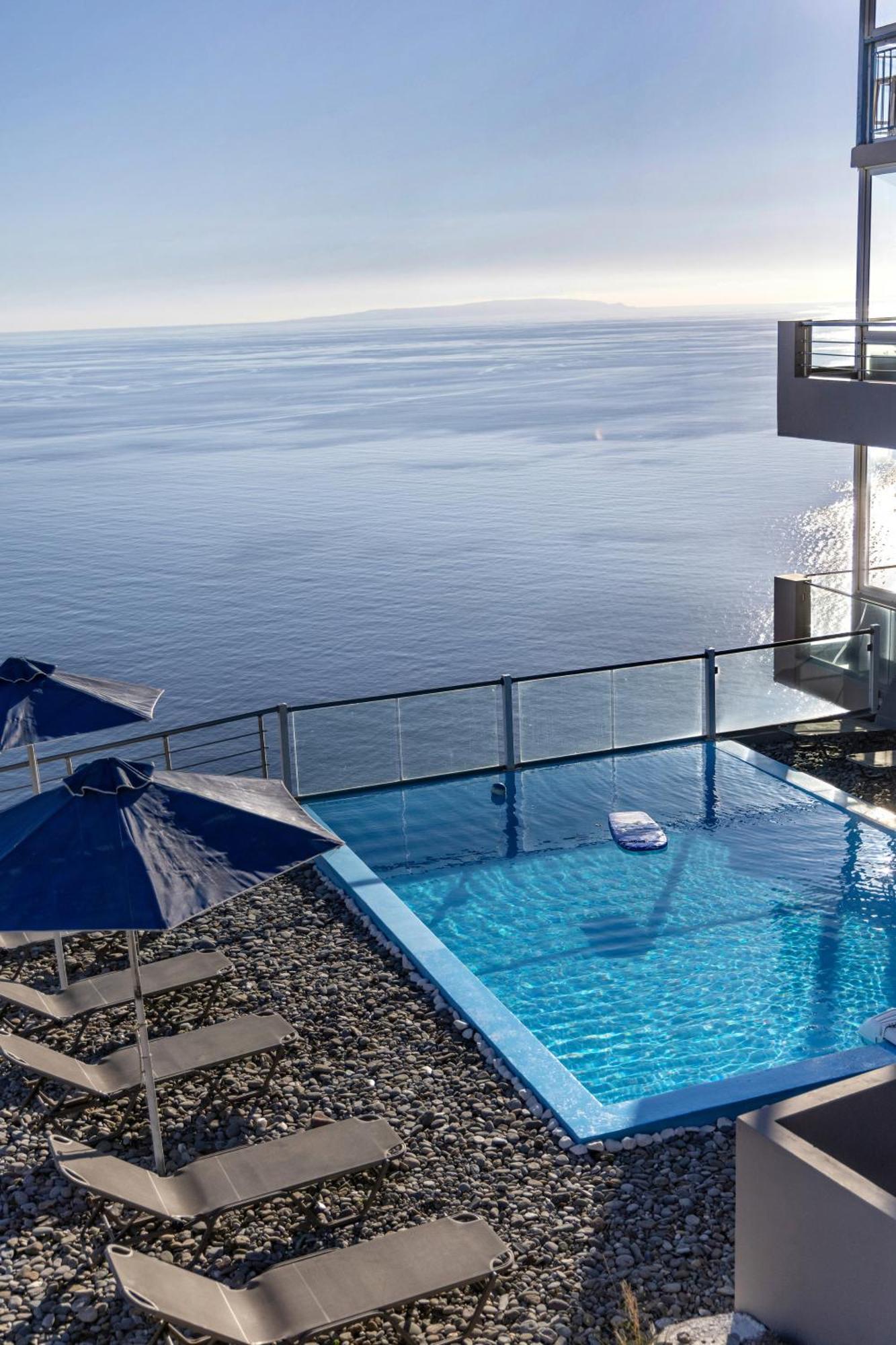 Akrotiri Panorama- Luxury Rental Apartments With Sea View Ροδάκινο Εξωτερικό φωτογραφία