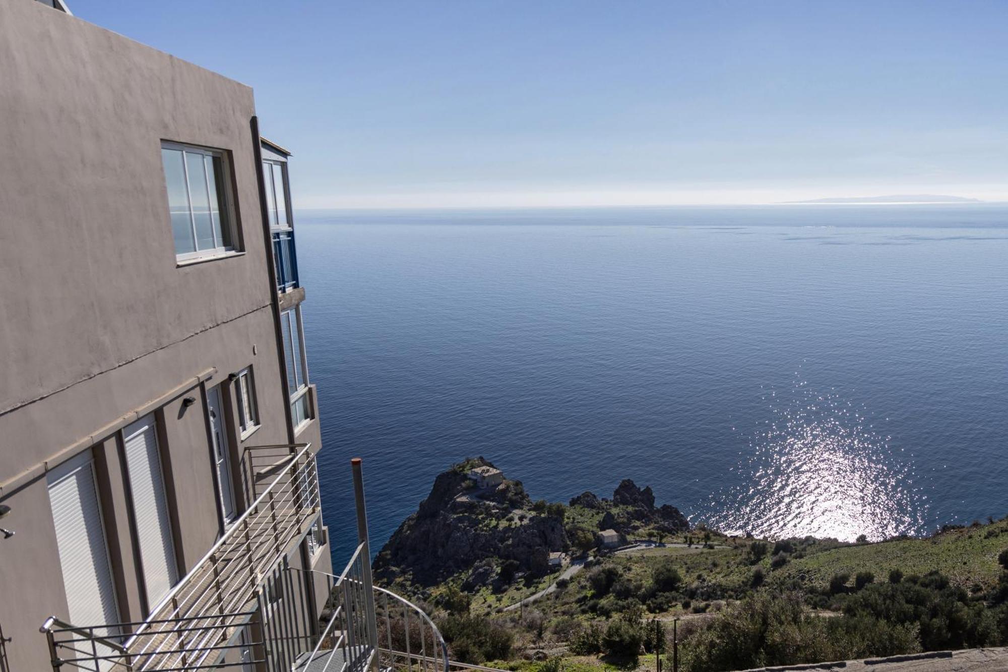 Akrotiri Panorama- Luxury Rental Apartments With Sea View Ροδάκινο Εξωτερικό φωτογραφία