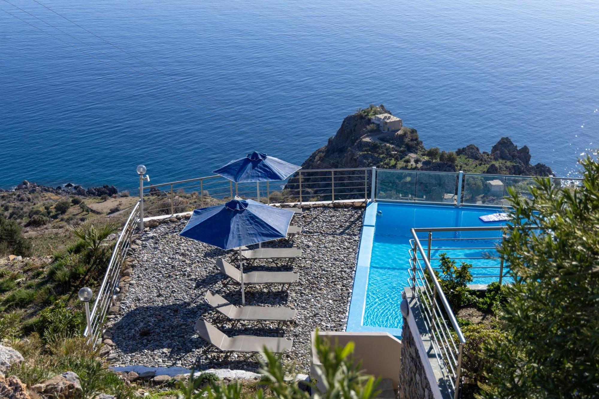 Akrotiri Panorama- Luxury Rental Apartments With Sea View Ροδάκινο Εξωτερικό φωτογραφία