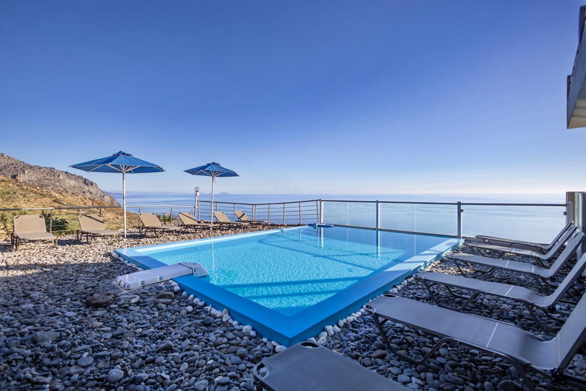 Akrotiri Panorama- Luxury Rental Apartments With Sea View Ροδάκινο Εξωτερικό φωτογραφία