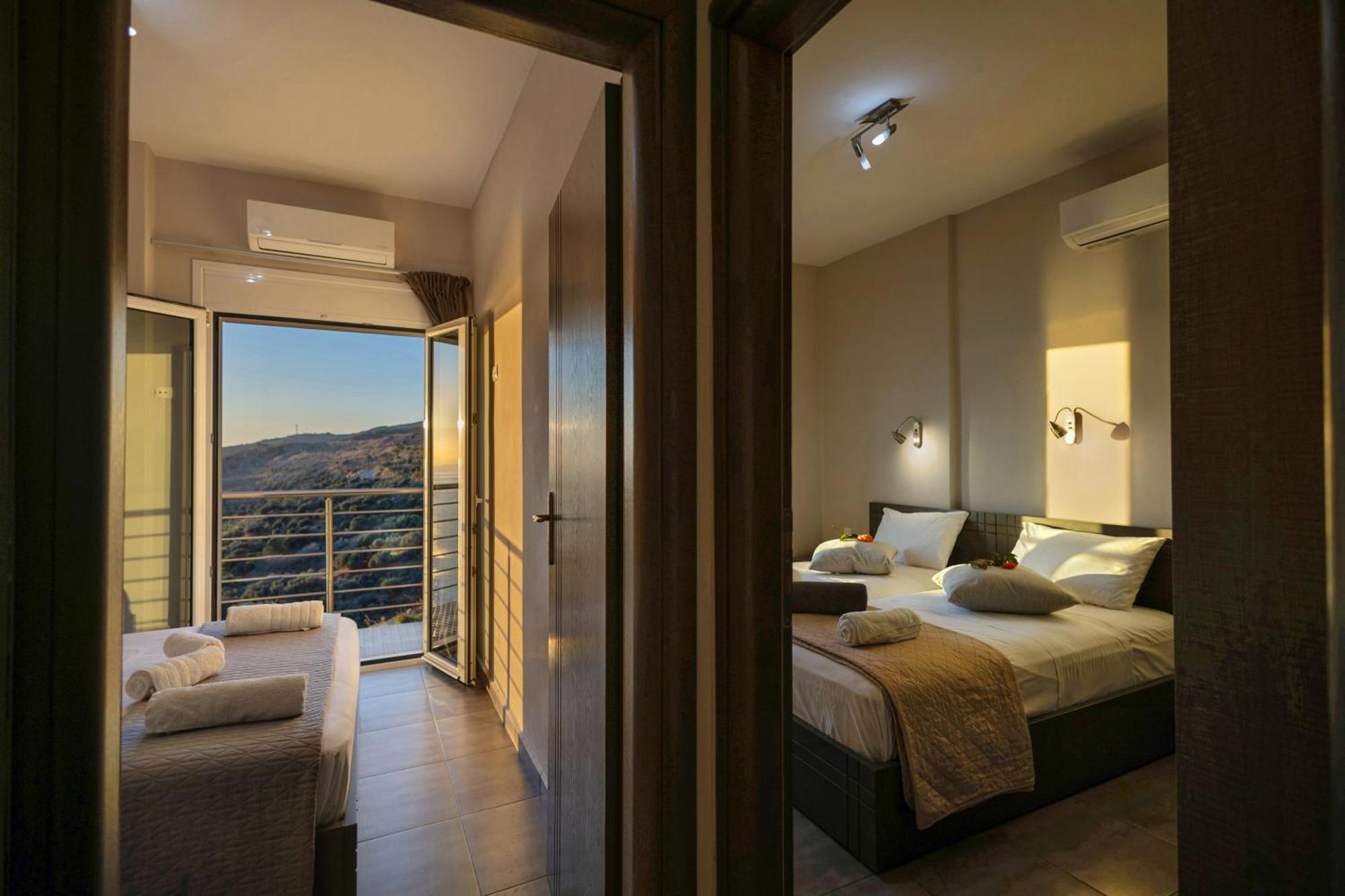 Akrotiri Panorama- Luxury Rental Apartments With Sea View Ροδάκινο Εξωτερικό φωτογραφία