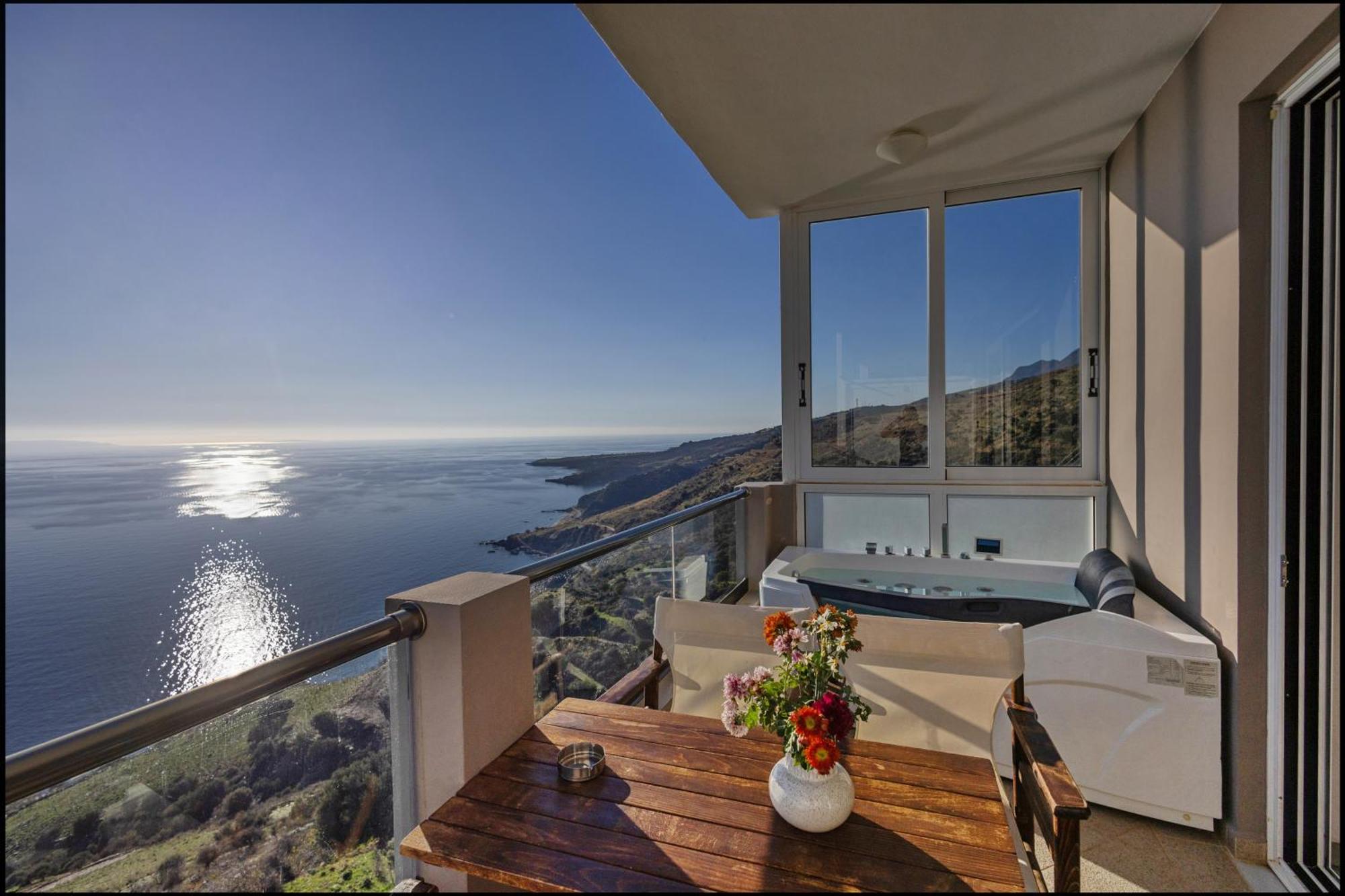 Akrotiri Panorama- Luxury Rental Apartments With Sea View Ροδάκινο Εξωτερικό φωτογραφία