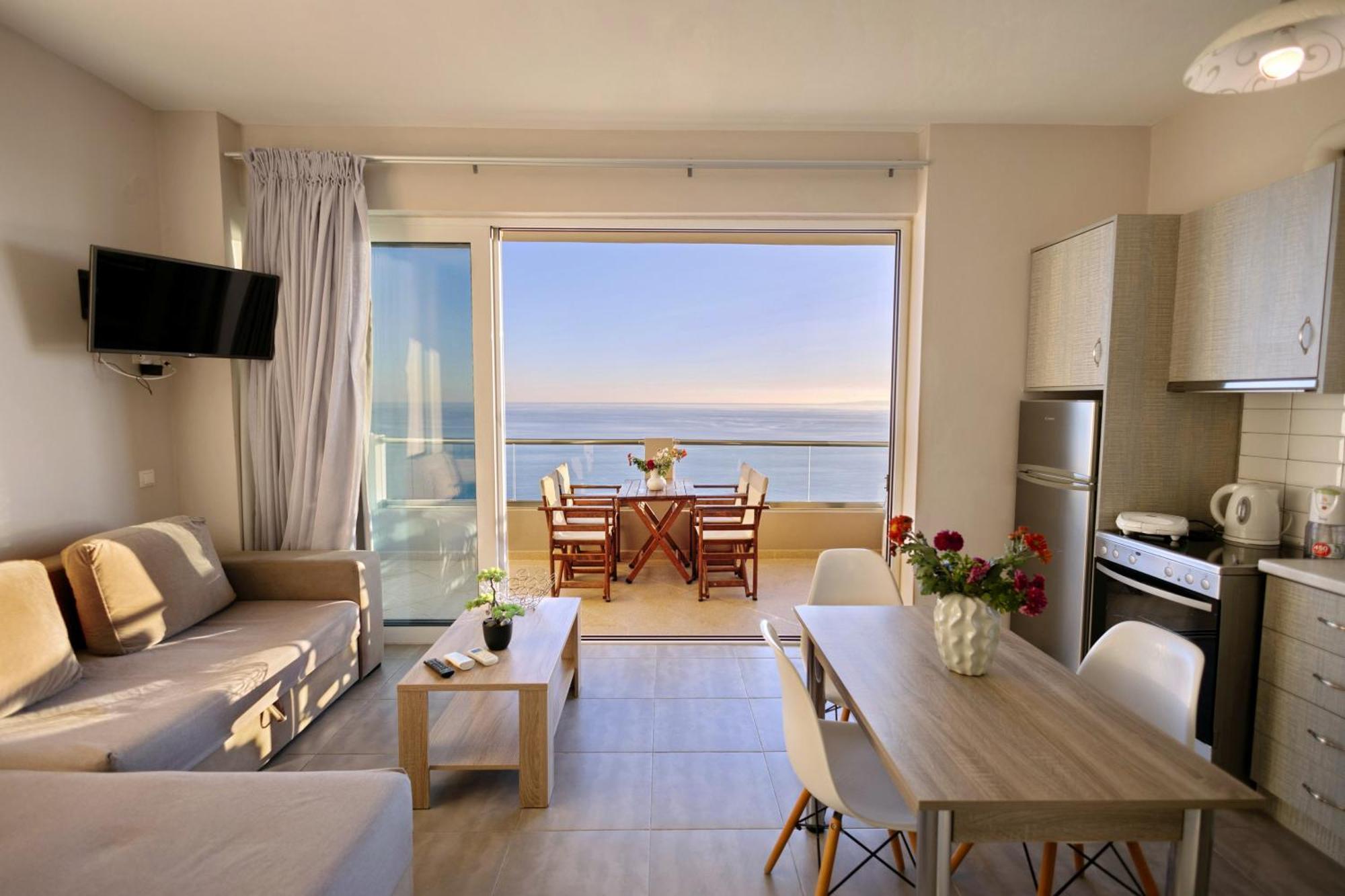 Akrotiri Panorama- Luxury Rental Apartments With Sea View Ροδάκινο Εξωτερικό φωτογραφία