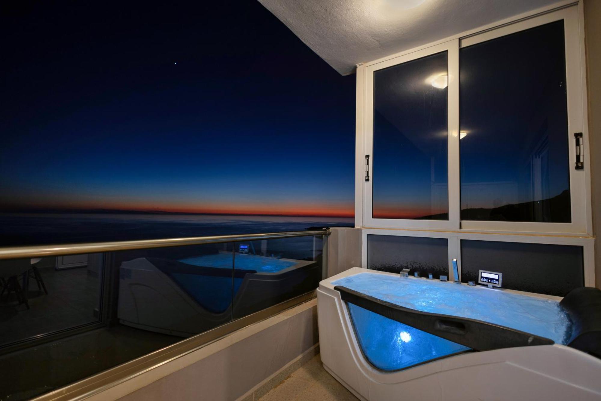 Akrotiri Panorama- Luxury Rental Apartments With Sea View Ροδάκινο Εξωτερικό φωτογραφία