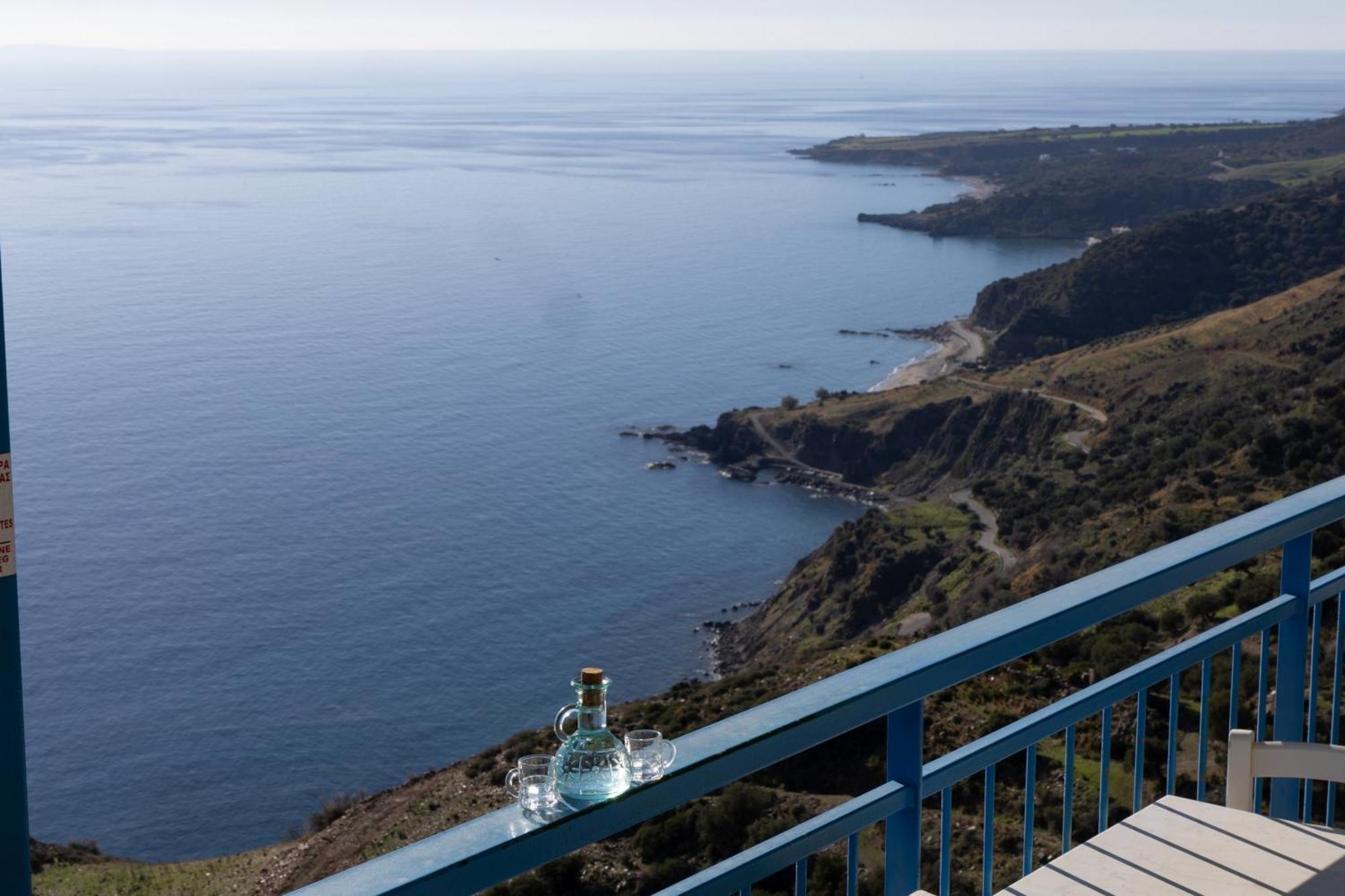 Akrotiri Panorama- Luxury Rental Apartments With Sea View Ροδάκινο Εξωτερικό φωτογραφία