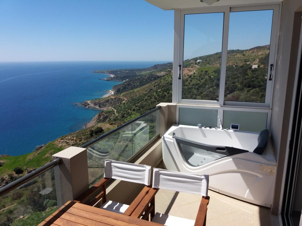 Akrotiri Panorama- Luxury Rental Apartments With Sea View Ροδάκινο Εξωτερικό φωτογραφία